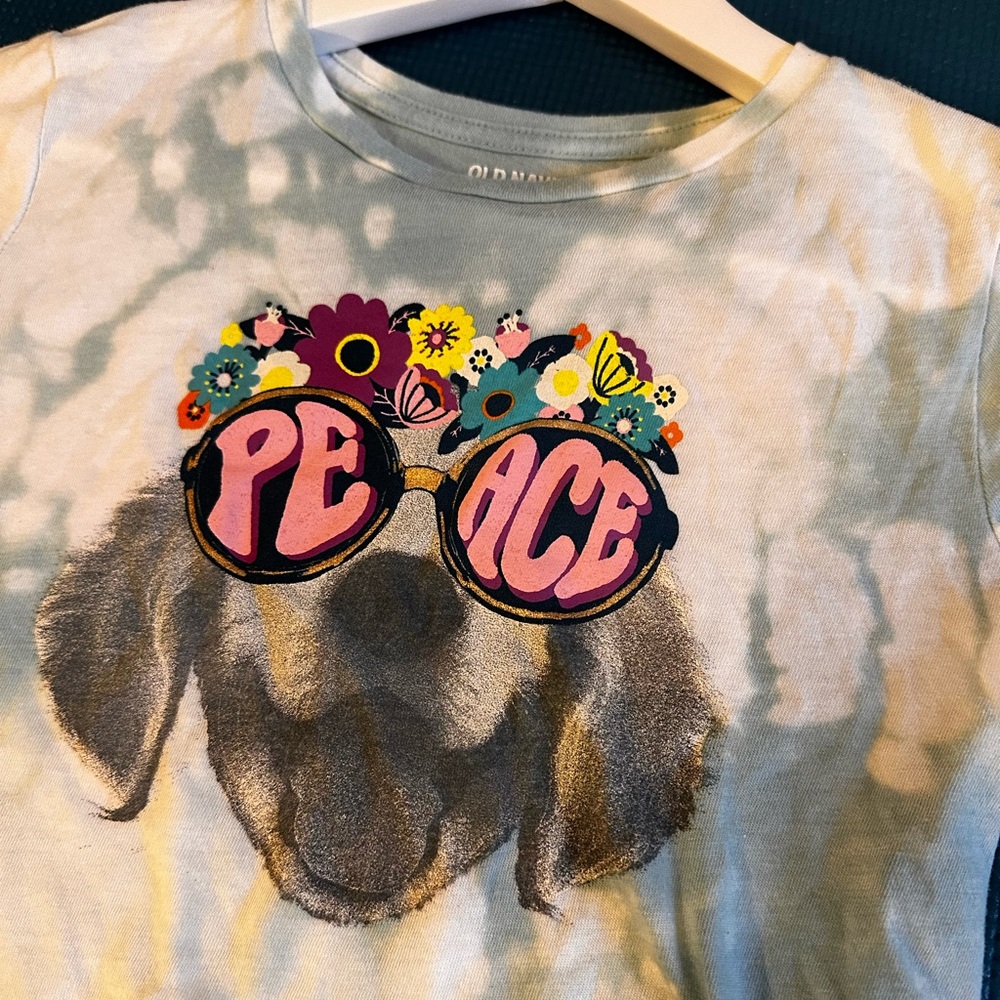 Peace tie dye kids Tshirt